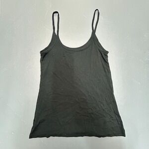 GAP Tank Top Women's Small Black Spaghetti Strap Basic Stretch Cotton Cami Boho